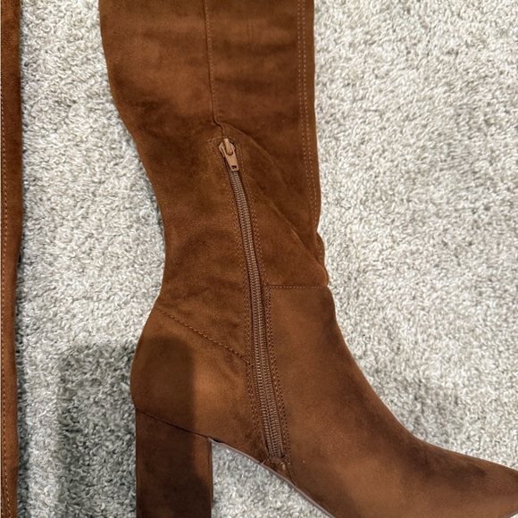 Steve Madden 2.75” Shaya Cognac Over the Knee Boots - Picture 2 of 8